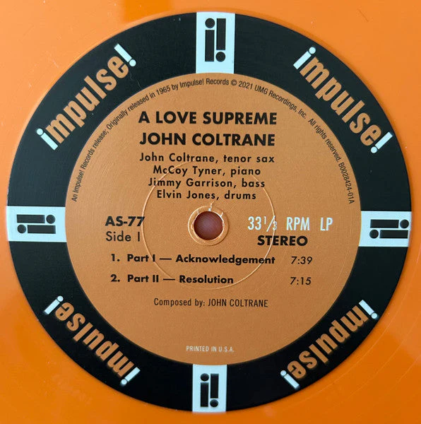 A Love Supreme (ORANGE VINYL) Vinyl Record - Image 4