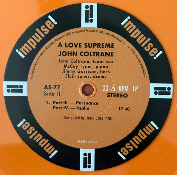 A Love Supreme (ORANGE VINYL) Vinyl Record - Image 5