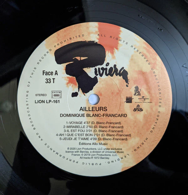 Ailleurs Vinyl Record - Image 3