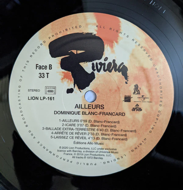 Ailleurs Vinyl Record - Image 4