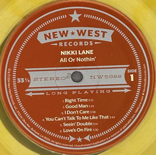 All Or Nothin' Vinyl Record - Image 4