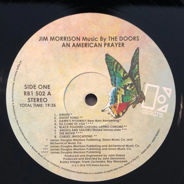 An American Prayer - Music By The Doors Vinyl Record - Image 8
