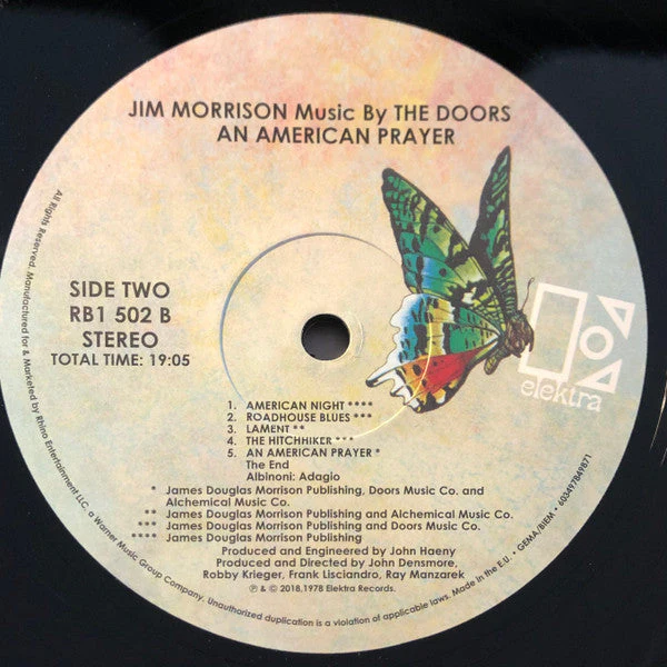 An American Prayer - Music By The Doors Vinyl Record - Image 9