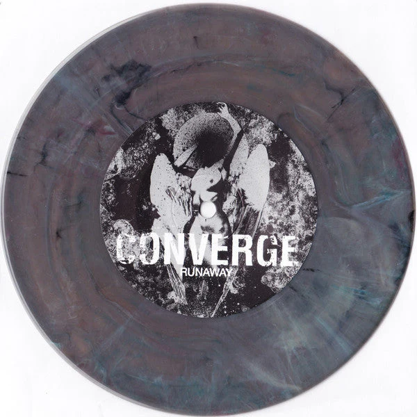 Converge / Dropdead (7" COLOR BONG' VINYL) *ORANGE/GREY* Vinyl Record - Image 3