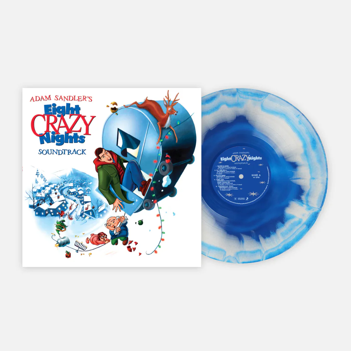Eight Crazy Nights (Original Motion Picture Soundtrack) (Limited Edition, "Blue-In-Whitey" Colored Vinyl) Vinyl Record