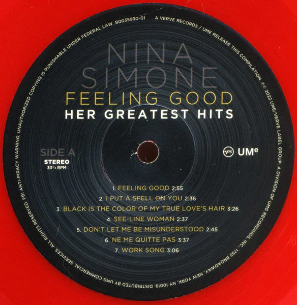 Feeling Good: Her Greatest Hits (TARGET EXCLUSIVE OPAQUE RED VINYL) Vinyl Record - Image 4
