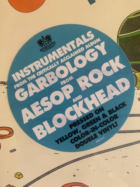 Garbology: Instrumentals (YELLOW, GREEN & BLACK VINYL) Vinyl Record - Image 3