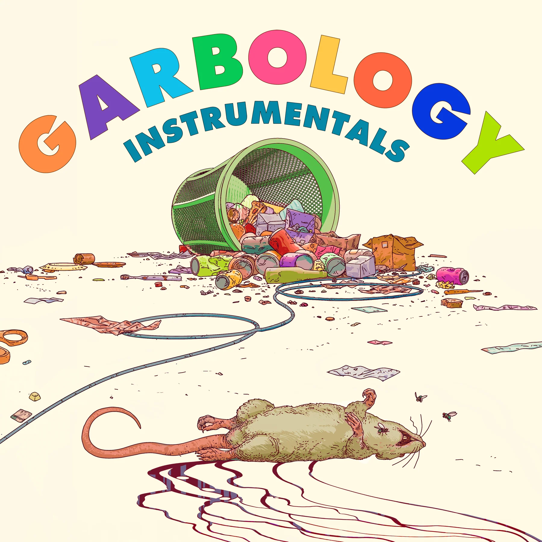 Garbology: Instrumentals (YELLOW, GREEN & BLACK VINYL) Vinyl Record - Image 4