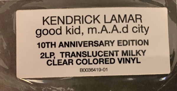 good kid, m.A.A.d City: 10th Anniversary (MILKY CLEAR VINYL) Vinyl Record - Image 3