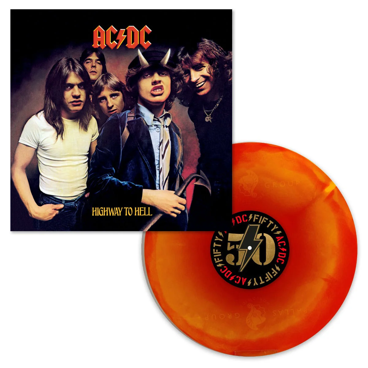 Highway To Hell: 50th Anniversary (Limited Edition, Hellfire Marble Colored Vinyl) Vinyl Record - Image 3
