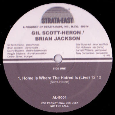Home Is Where The Hatred Is (Live) / The Bottle (Live) Generic Vinyl Record