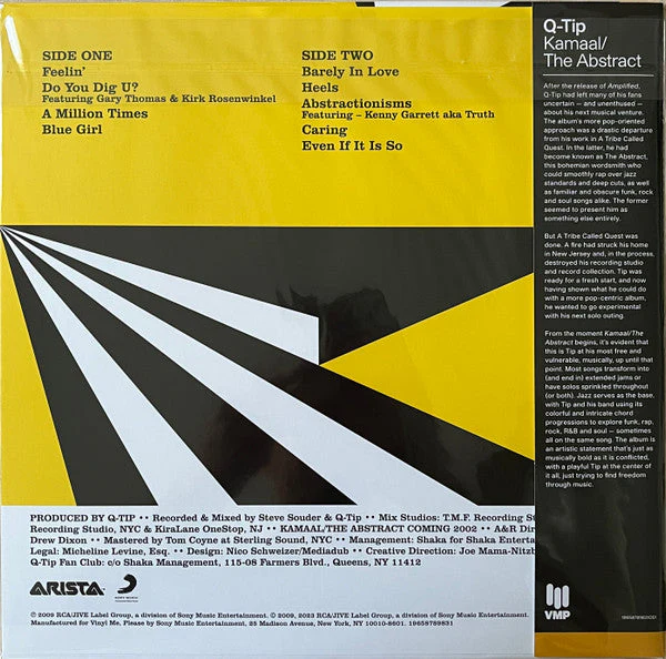 Kamaal/The Abstract (BLACK, WHITE, & YELLOW VINYL) Vinyl Record - Image 2