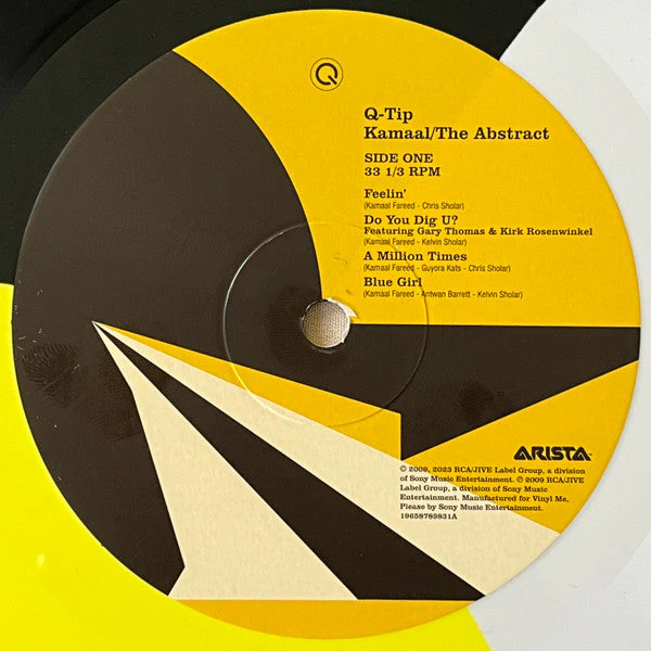 Kamaal/The Abstract (BLACK, WHITE, & YELLOW VINYL) Vinyl Record - Image 5