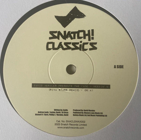Needin U / Rich In Paradise (Going Back To My Roots) Vinyl Record - Image 2