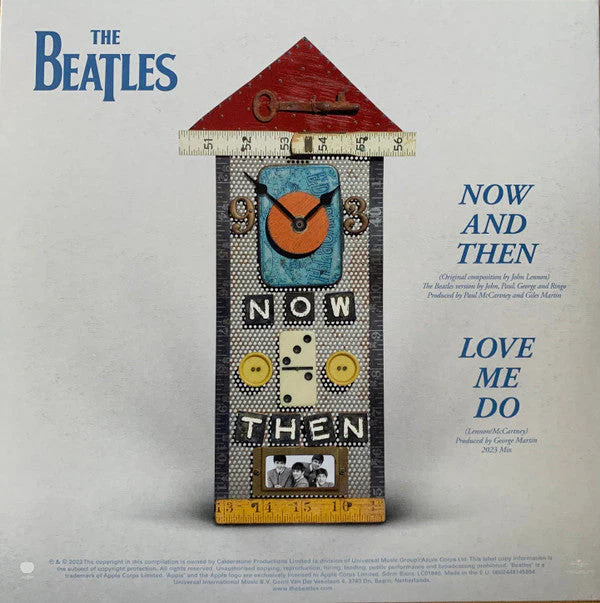 Now And Then / Love Me Do Vinyl Record - Image 2