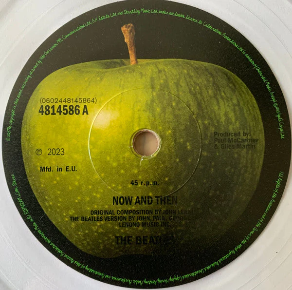 Now And Then / Love Me Do Vinyl Record - Image 3