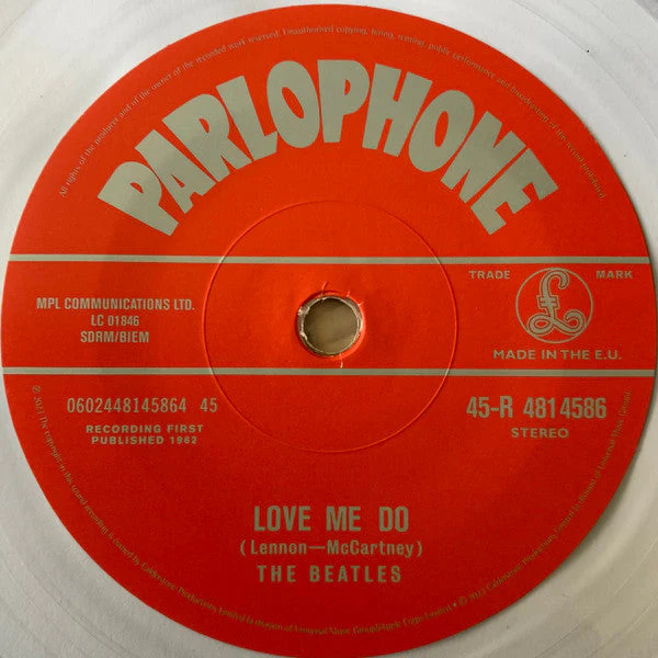 Now And Then / Love Me Do Vinyl Record - Image 4