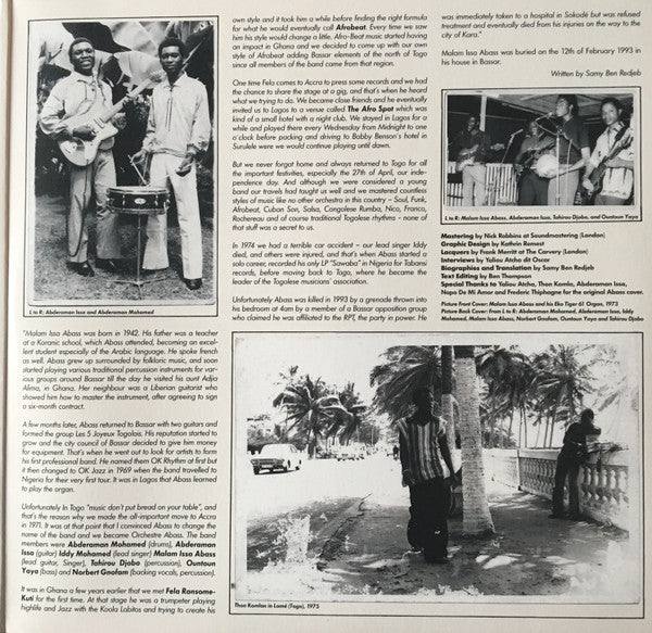 Orchestre Abass (De Bassari Togo)  Vinyl Record - Image 3