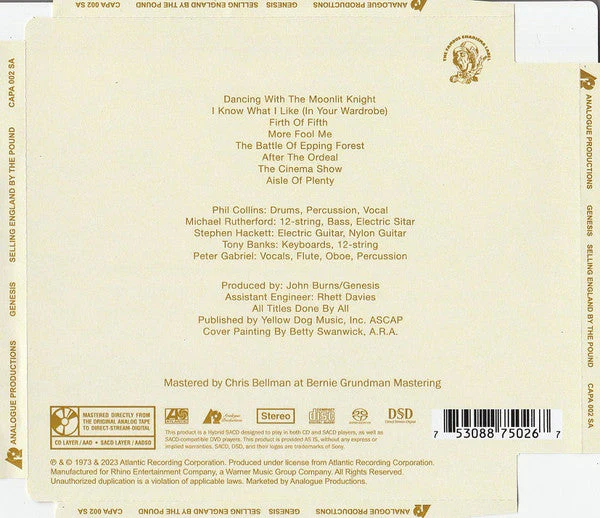 Selling England By The Pound (SACD) Music CD - Image 2