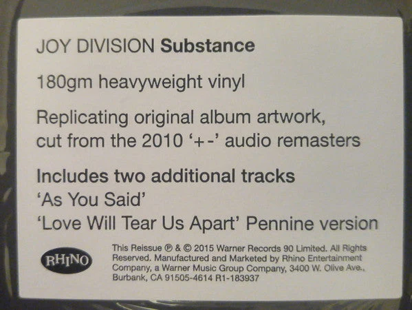 Substance (2x VINYL) Vinyl Record - Image 12