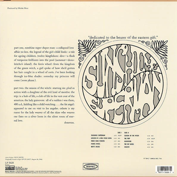 Sunshine Superman Vinyl Record - Image 3