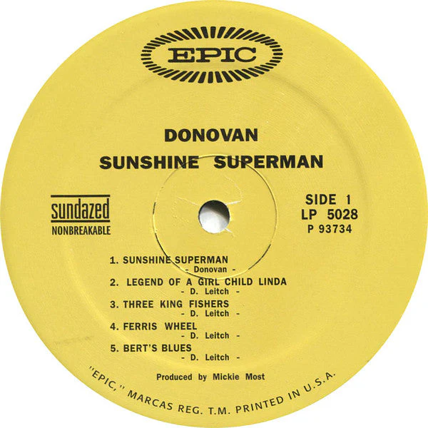 Sunshine Superman Vinyl Record - Image 4