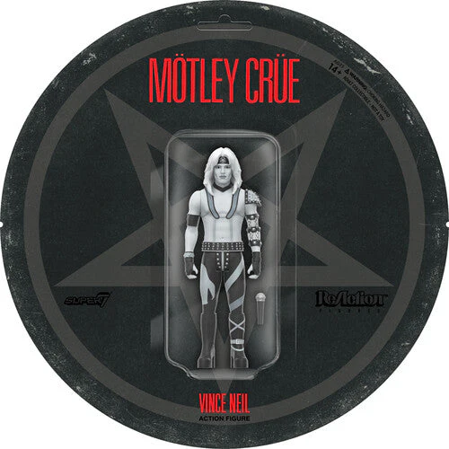 Super7 - Motley Crue - ReAction Figures Wv2 - Vince Neil (Shout At The Devil - Black & White) (Collectible, Action Figure) |