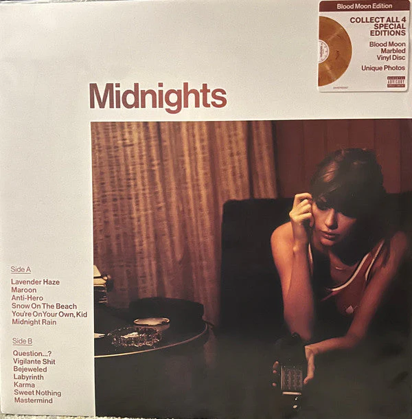Taylor Swift Midnights Republic Records LP, Album, S/Edition, Blo  Vinyl Record - Image 18