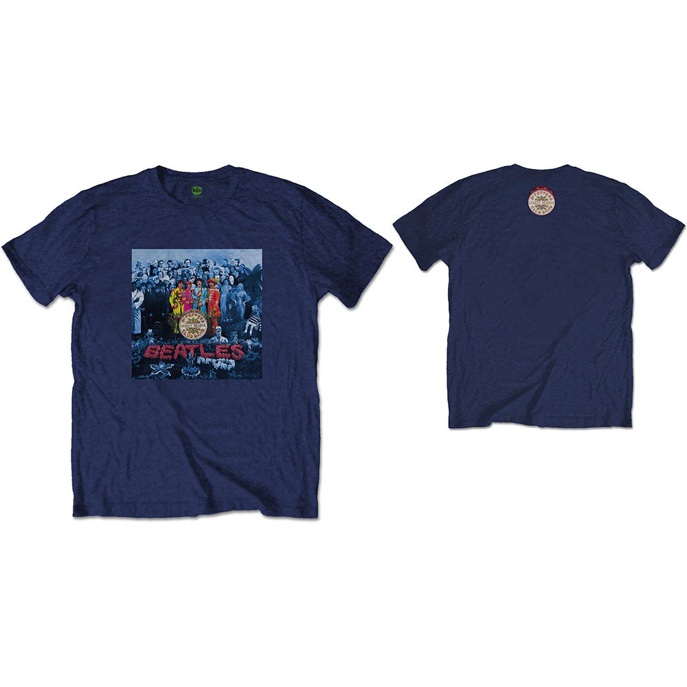 The Beatles Sgt Pepper Blue Mens T Shirt Officially Licensed
