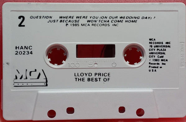 The Best Of Lloyd Price Cassette Tape - Image 3
