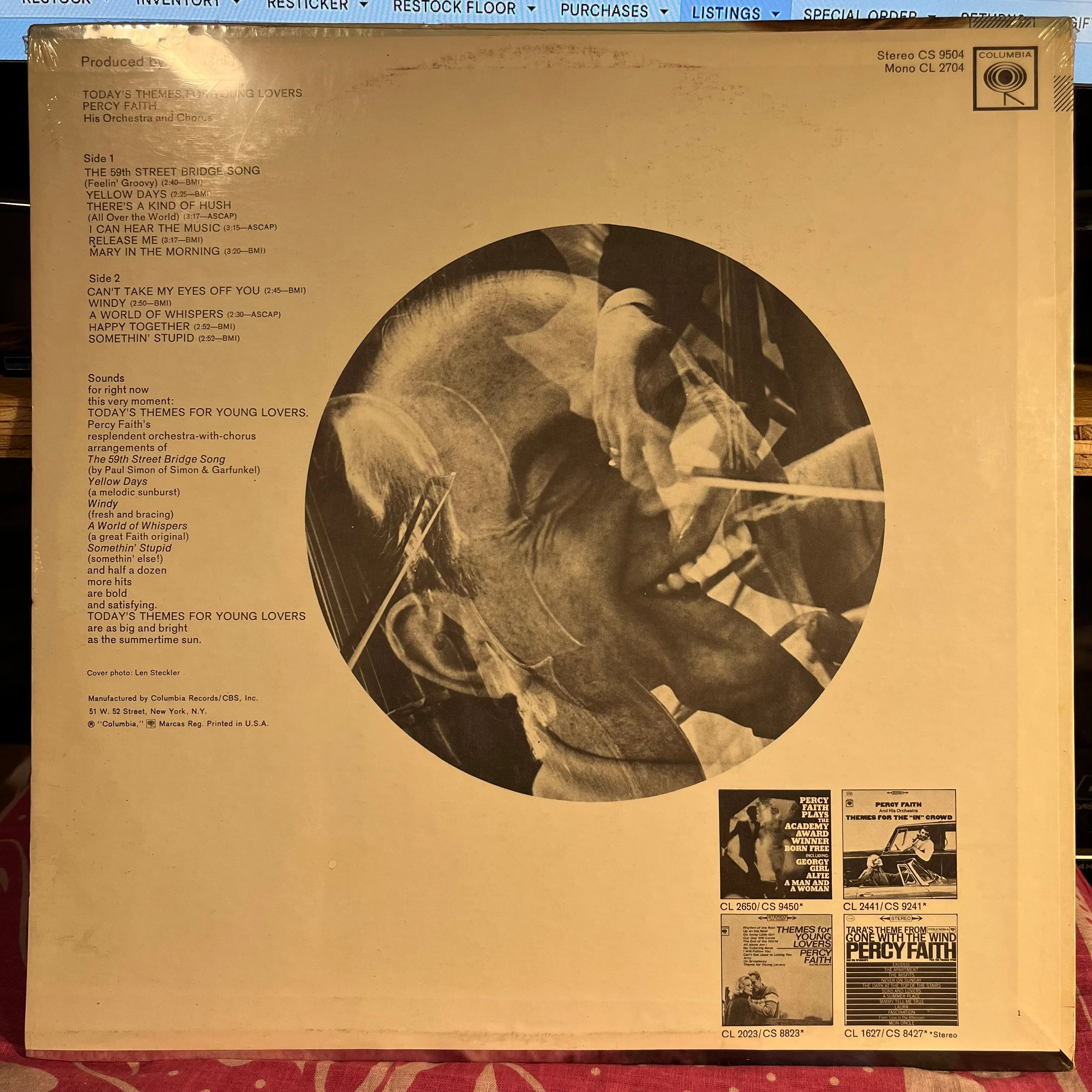 Today's Themes For Young Lovers Vinyl Record - Image 2