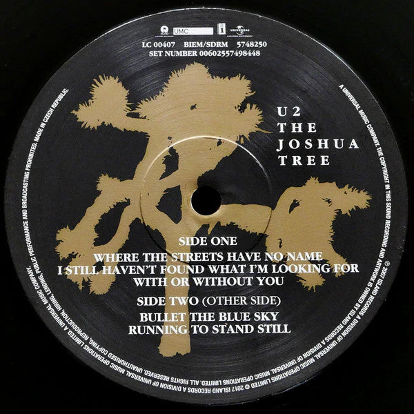 U2 The Joshua Tree 2xLP Vinyl Record - Image 4