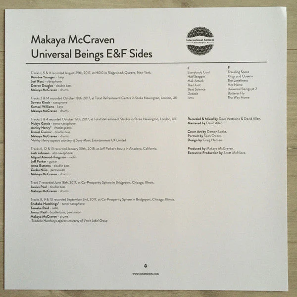 Universal Beings E&F Sides Vinyl Record - Image 7