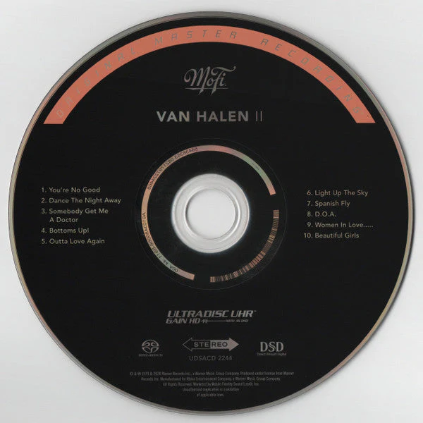 Van Halen II *SACD* Music CD - Image 4
