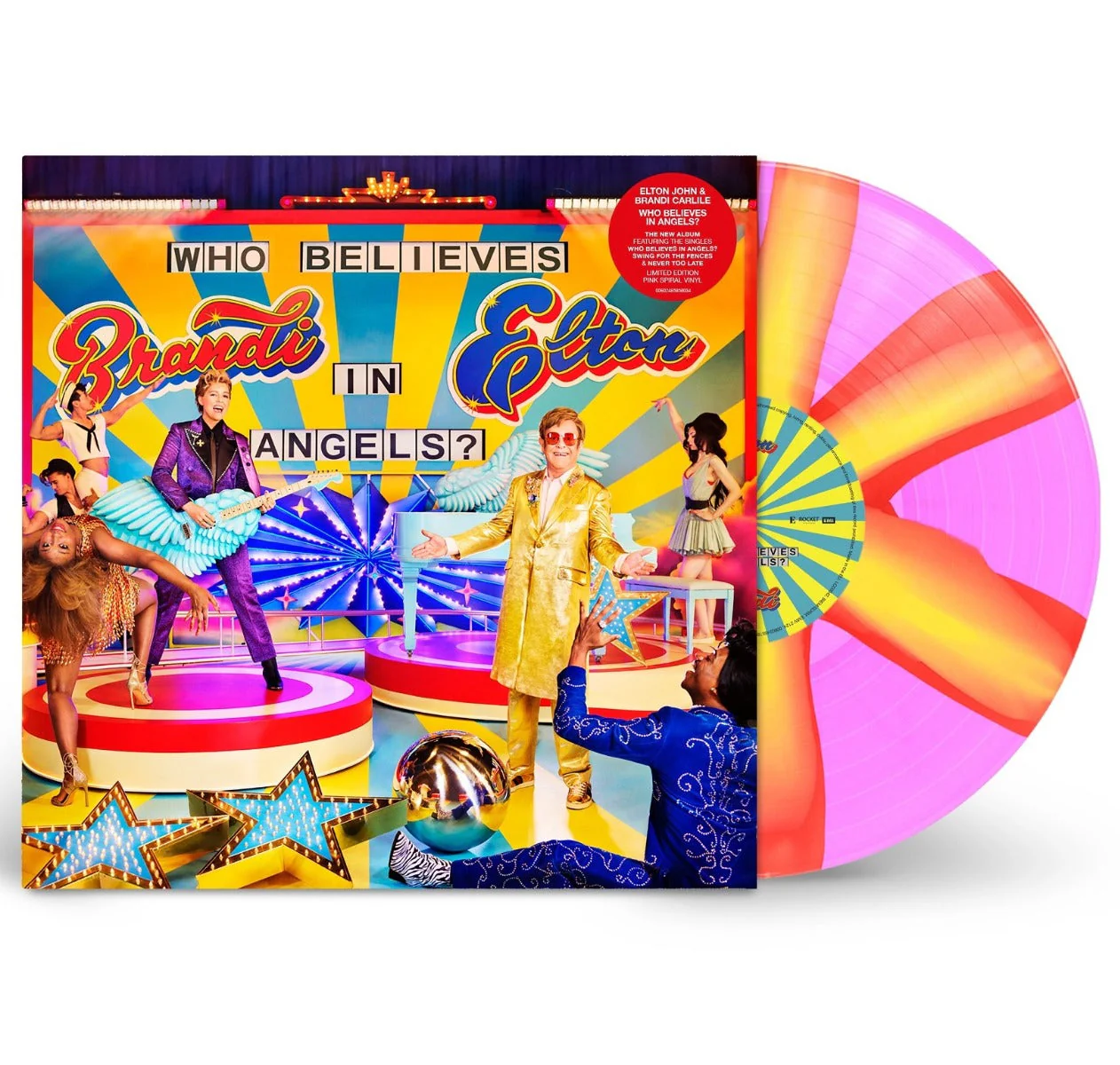 Who Believes In Angels? (IEX: PINK & ORANGE SPIRAL VINYL) Vinyl Record