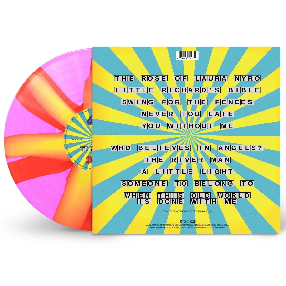 Who Believes In Angels? (IEX: PINK & ORANGE SPIRAL VINYL) Vinyl Record - Image 2