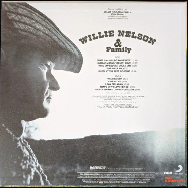 Willie Nelson & Family Vinyl Record - Image 3